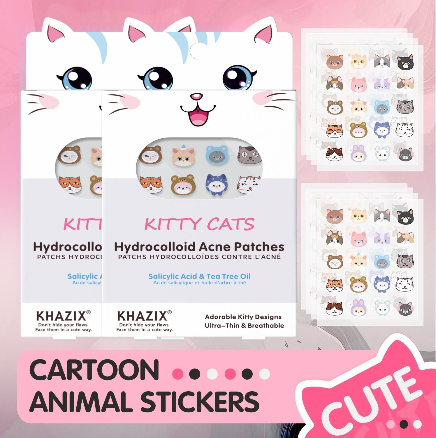 100 new cartoon facial acne pa - Skincare You ulasan dan harga