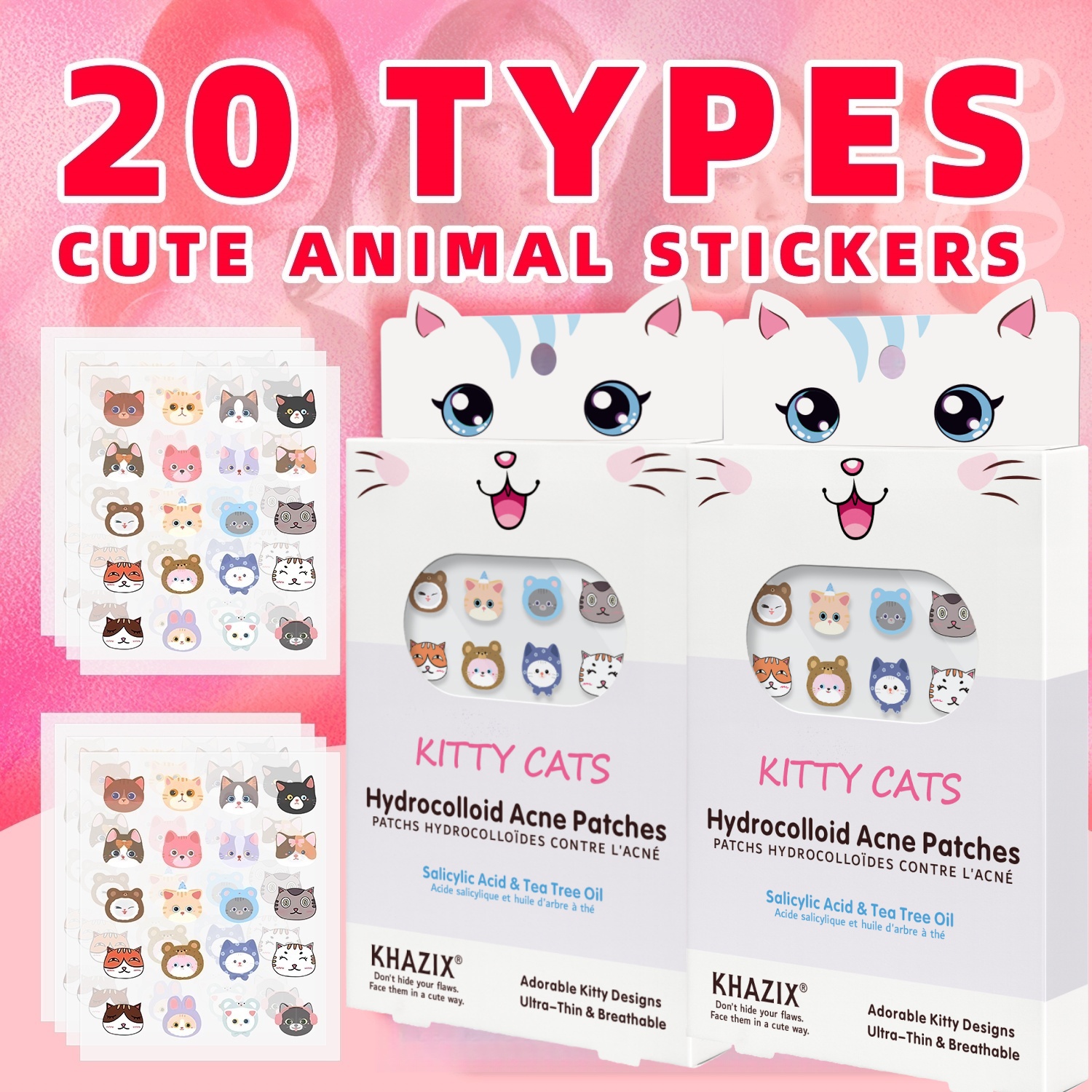 100 new cartoon facial acne pa - Skincare You ulasan dan harga