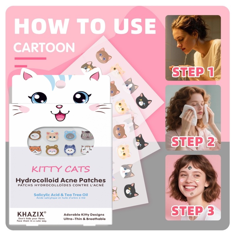 100 new cartoon facial acne pa - Skincare You ulasan dan harga