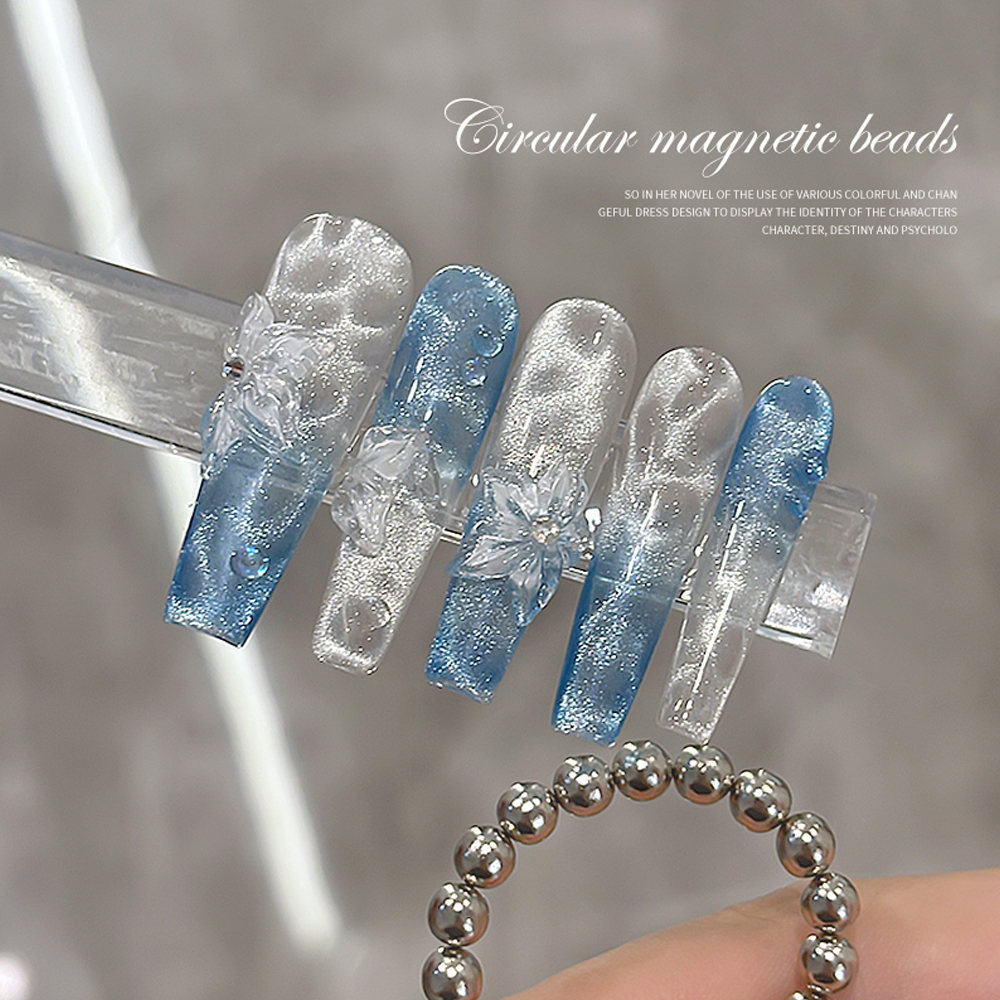 20pcs Round Nail Magnetic Bead - Cucumber Cooling Gel ulasan dan harga