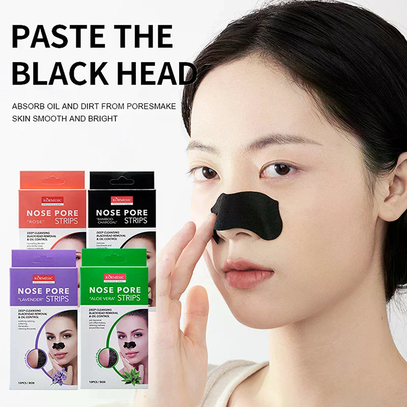10Pcs Bamboo Charcoal Blackhea - Charcoal Pore Strip ulasan dan harga