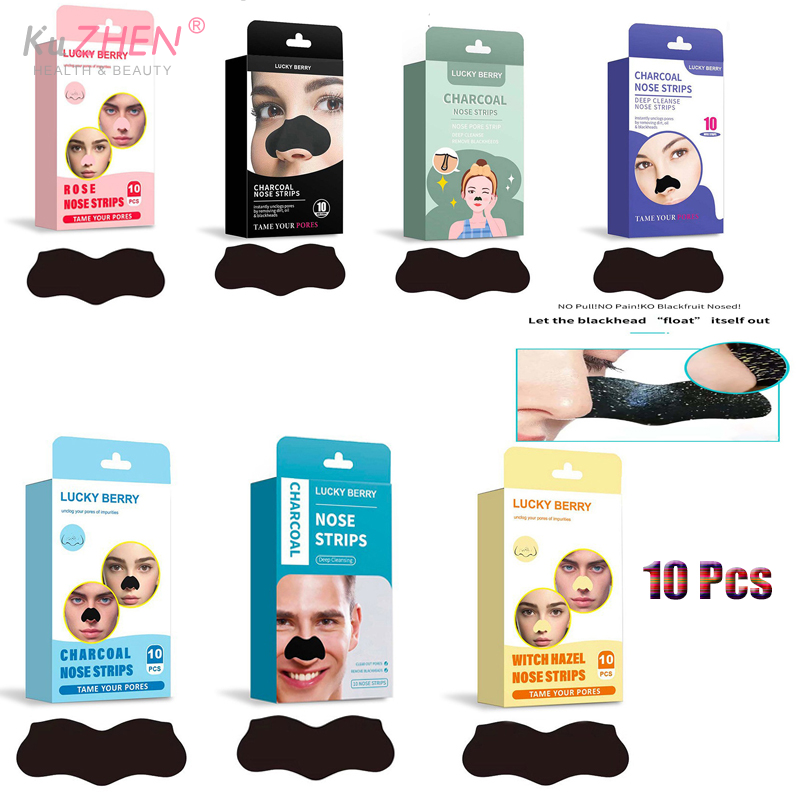 10 Pcs/Pack   Bamboo Charcoal  - Charcoal Pore Strip ulasan dan harga