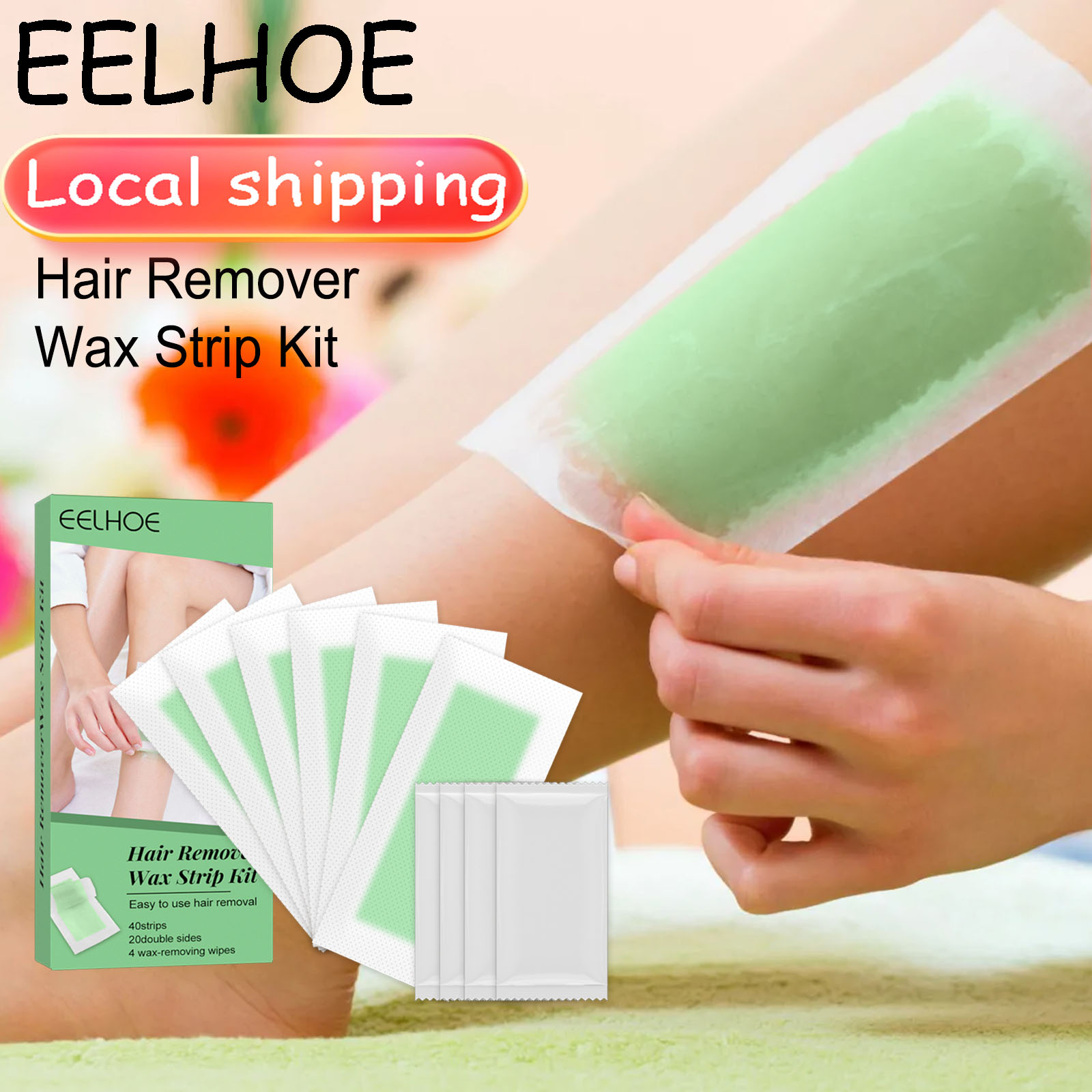 EELHOE Hair Removal Wax Strip  - Charcoal Pore Strip ulasan dan harga