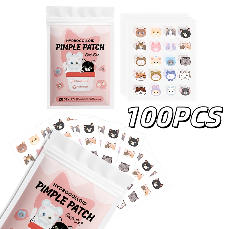 100pieces cute cat Pimple patc - Skincare You ulasan dan harga
