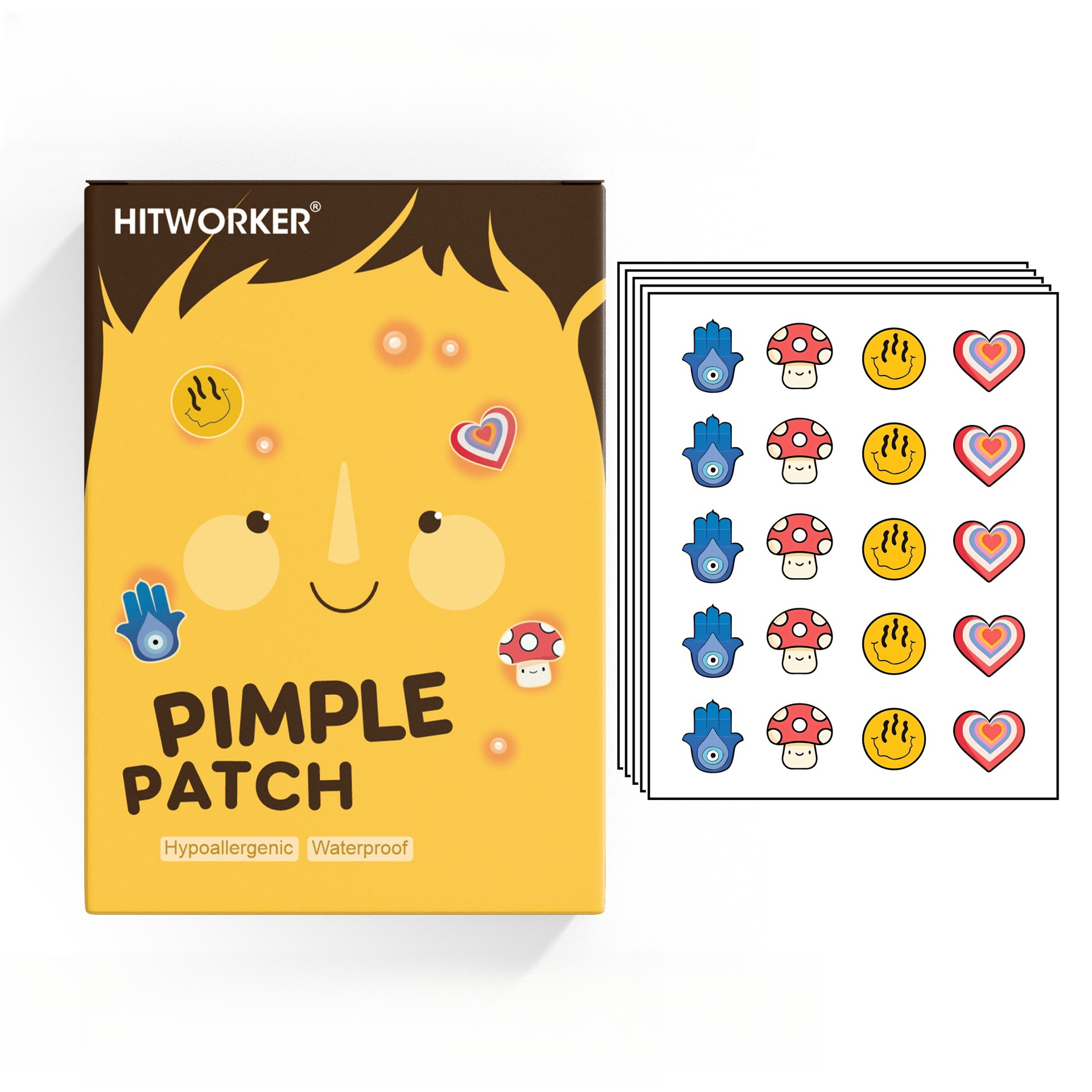 100Pcs Cute 4 Shapes Acne Pimp - Skincare You ulasan dan harga