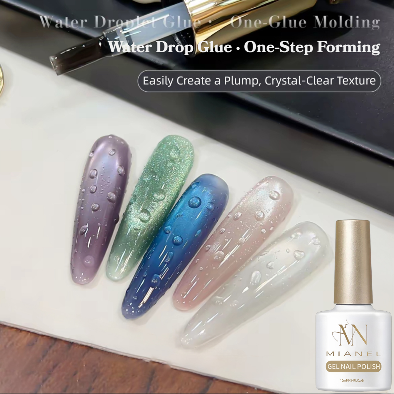 MIANEL Water Drop Top Coat 202 - Cucumber Cooling Gel ulasan dan harga
