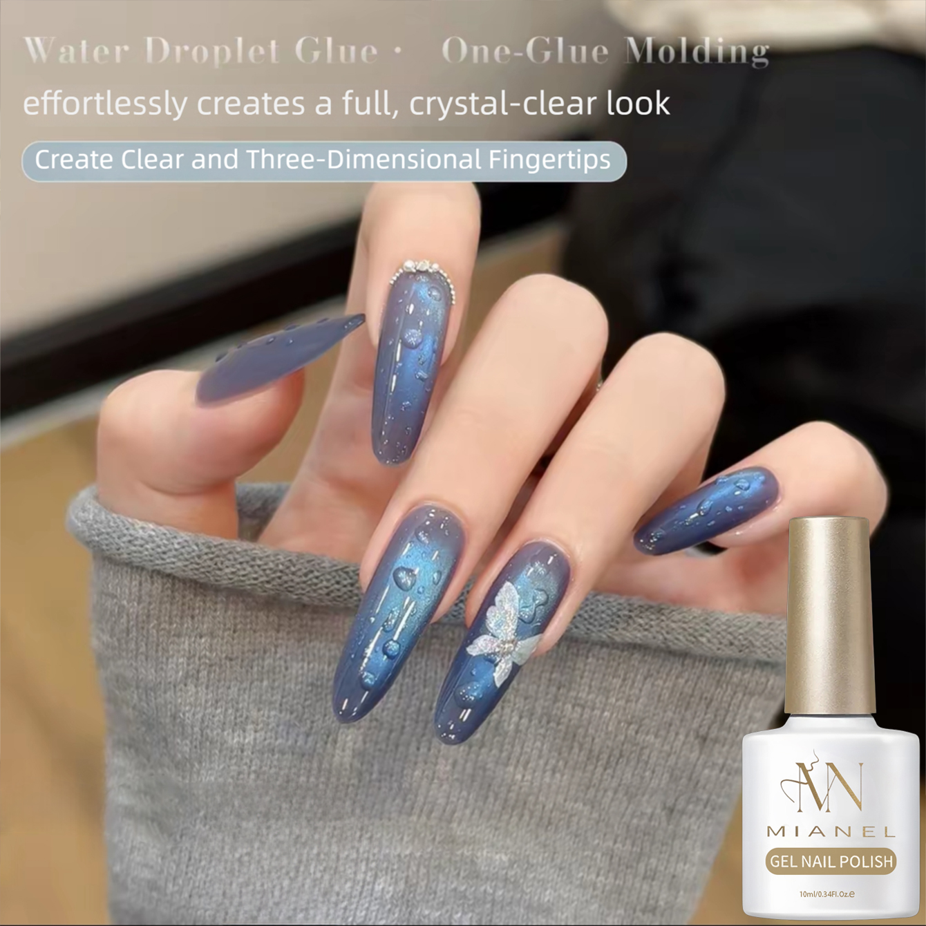 MIANEL Water Drop Top Coat 202 - Cucumber Cooling Gel ulasan dan harga
