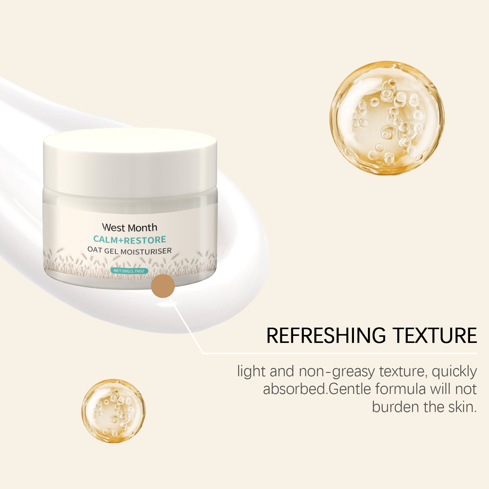 West Month 50g Oat Moisturizin - Skincare Oat ulasan dan harga